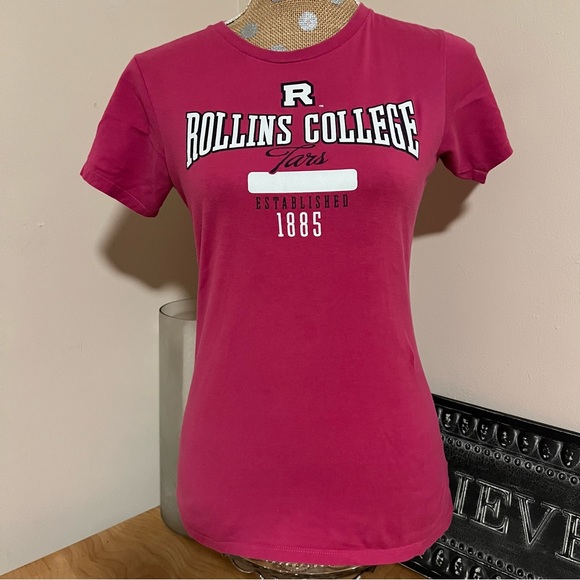 Champion Tops Rollins College Winter Park Fl Pink Tshirt